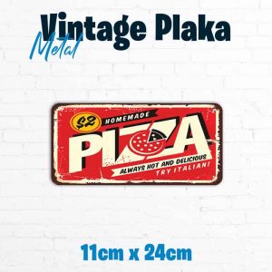 11×24 cm Metal Plaka