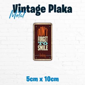5×10 cm Magnet Metal Plaka