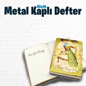 Metal Kapaklı Küçük Not Defteri