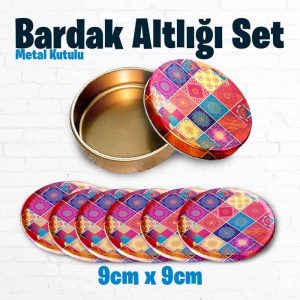 Yuvarlak Bardak Altı Set